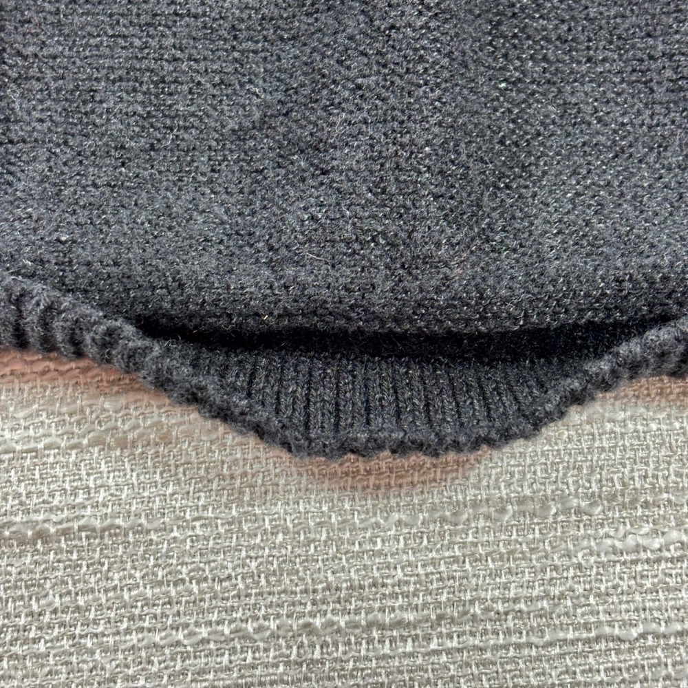 Talbots Petites Black Linen Blend Knit Open Front Cardigan‎ Sweater S - Picture 6 of 8